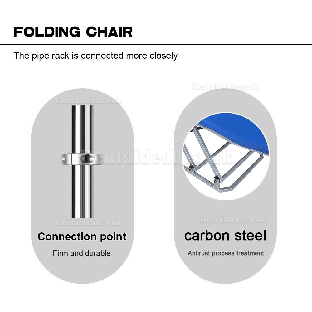 Greeloy Portable Folding Chair with LED Cold Light and Instrument Tray GU-P109 Kit